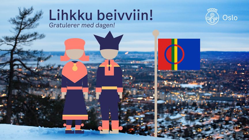 Illustrasjon i forbindelse med samenes nasjonaldag. 